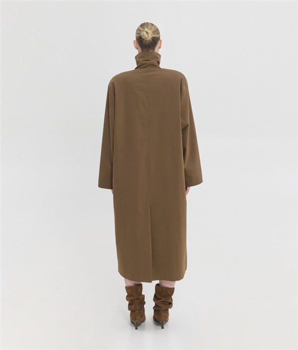 SSG OPHELIA LONG TRENCH COAT BROWN